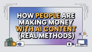 Discover proven ways people earn income with AI content creation. Learn real monetization methods, business models, and expert strategies that work today.