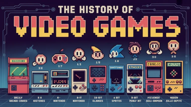 The history of video games from classic to modern era