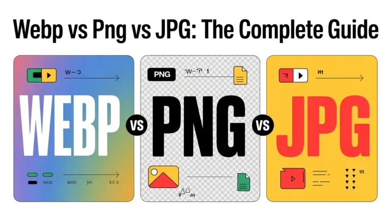 WebP vs PNG vs JPG image format comparison guide