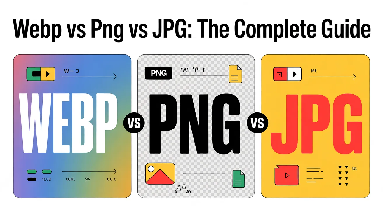 WebP vs PNG vs JPG image format comparison guide