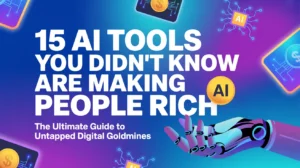 Stop using ChatGPT. These 15 unknown AI tools are quietly automating $10k months. No coding. No degree. Start today.